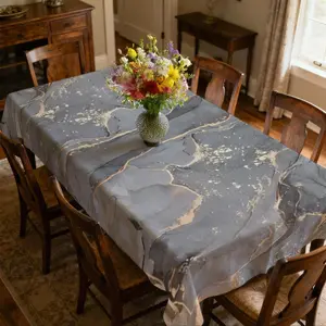 Waterproof Tablecloth, Rectangle Tablecloth, Lightweight & Soft, Ideal for Home Kitchen Dining Party Holiday Wedding Outdoor Picnic, Picnic Table Cover