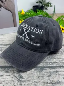 [Generation Studio] Personalized Year 1964-1980 Gen X Embroidered Hat, VINTAGE SOUL, SAVAGE MIND Generation X Cap, Gen X Cap Gift For Dad, Gift For Mom
