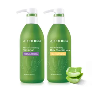 Aloderma Aloe Vera Hair Care Set - Oil Controlling Shampoo, Nourishing Hair Conditioner Aloderma Aloe Vera Hair Care Set - Oil Controlling Shampoo, Nourishing Hair Conditioner