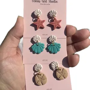 Seashell Drop Earrings for Woman