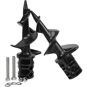 Hole Auger for Drill Dock Sand Auger Two Sets (Each with a Set of Screws) for PVC Tubing Sandbar Anchor