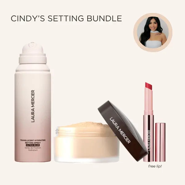Laura Mercier Cindy's Setting Bundle - Includes Setting Spray, Original Setting Powder for Setting Makeup
