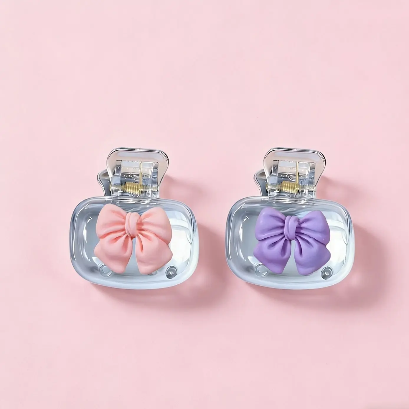 2pcs/set T Cute Bow-shaped Toothbrush Head Covers, Toothbrush Protector, Portable Lightweight Protective Cases, Freshen Breath, Transparent Plastic Design, Suitable for Travel and Daily Use, Bathroom Accessories | Transparent Design,home essential