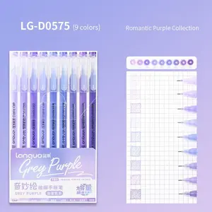 9-Piece Morandi Color Gel Pen Set, Large Capacity Medium Tip Pens for Drawing & Note-Taking, Ideal for Art Supplies & Office Accessories, Gel Ink Pens