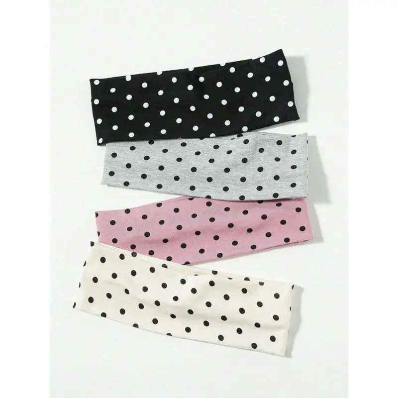 Polka Dot Pattern Hair Band Casual Simple Hair Accessories for Women & Girls Minimalist Headwear Suitable for Thick Hair