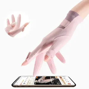 Women's Breathable Sun Protective Hand Gloves, Anti-UV Gloves for Touch Screen, Non-slip Gloves for Driving & Riding, Motorcycle Accessories