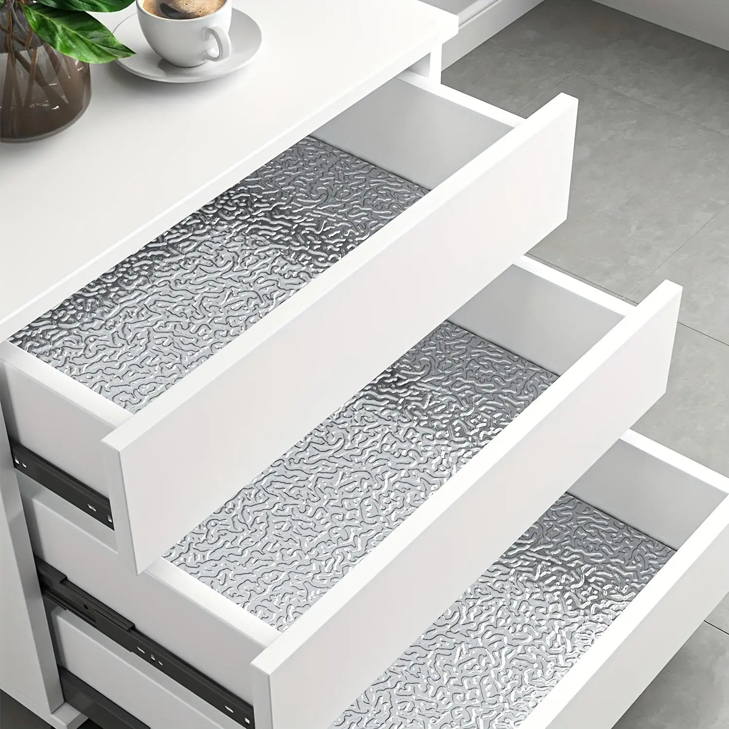 Kitchen Stickers Wallpaper Kitchen Backend Wallpaper  Self Adhesive Heat-Resistant Lining  for Drawers And Walls Suitable for Enhancing Kitchen Cabinets Stove Areas Or Backstage Decoration
