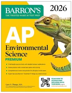 AP Environmental Science Premium, 2026: Prep Book with 5 Practice Tests + Comprehensive Review + Online Practice -- Barron's Educational Series, Paperback