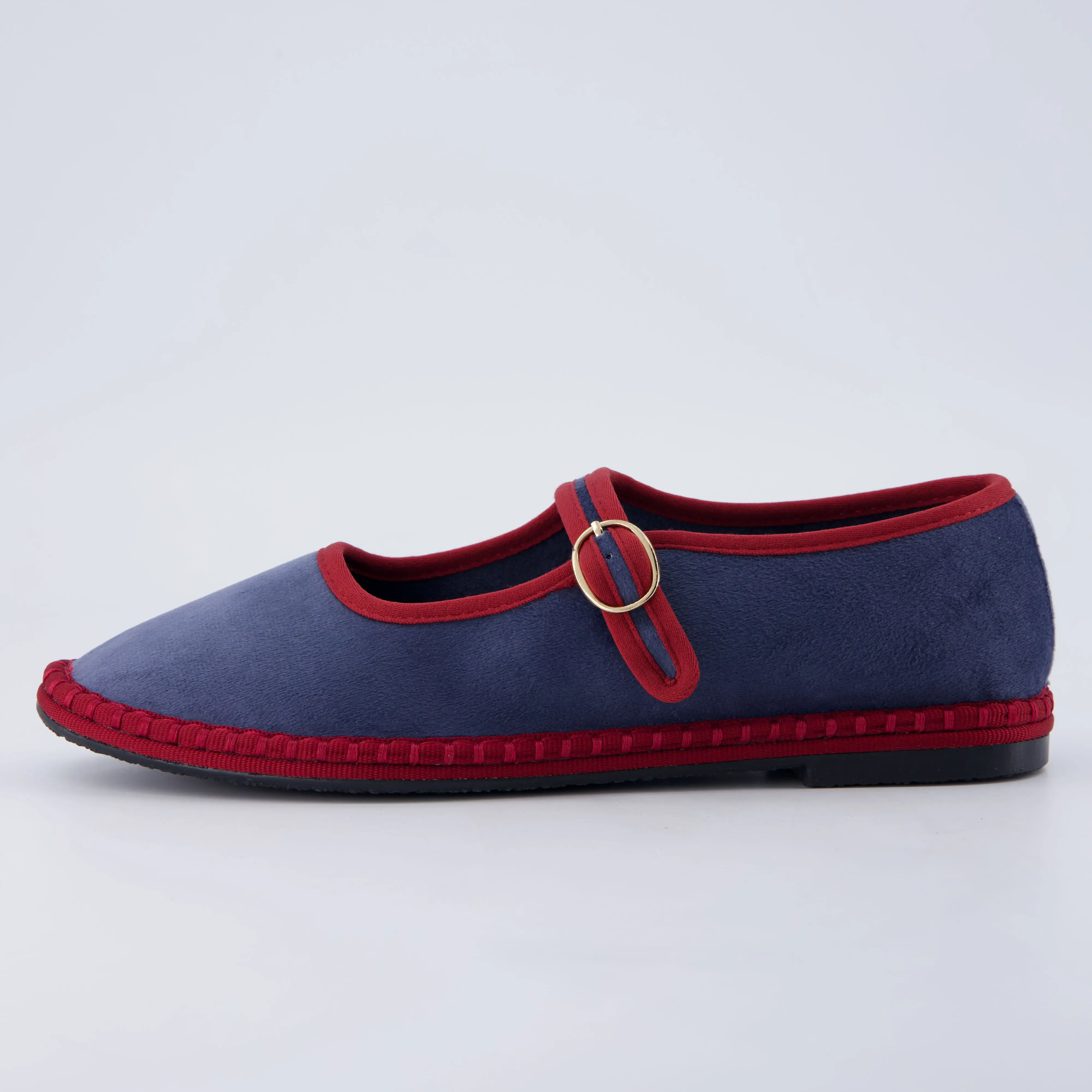 Dusty Blue/Red