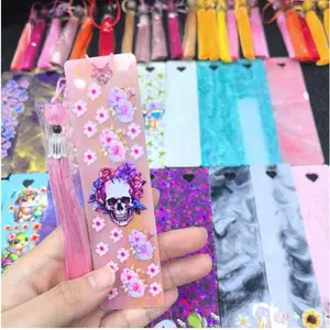 70pcs New Color Heart Hole Bookmark Set for Diy Craft