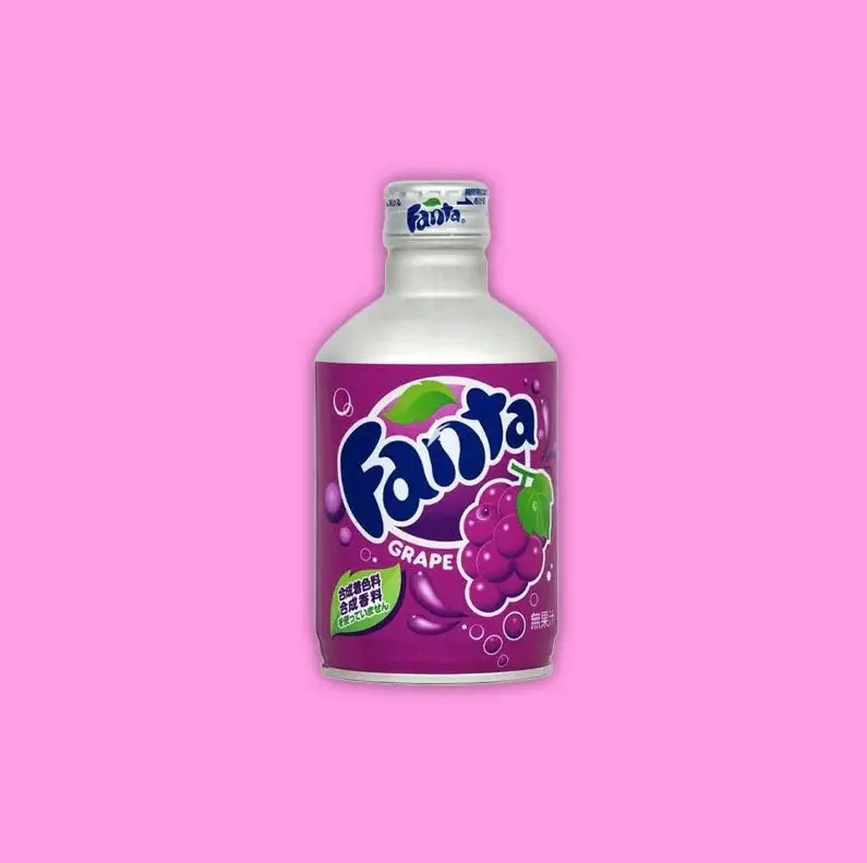 Snack Vault Fanta Exotic Grape Sparkling Drink - Japanese Aluminum Sleek Can, Fruity Sweet Juicy Grape Flavor, Ambient Food & Beverage for Parties, Outdoor Snacks, All Ages