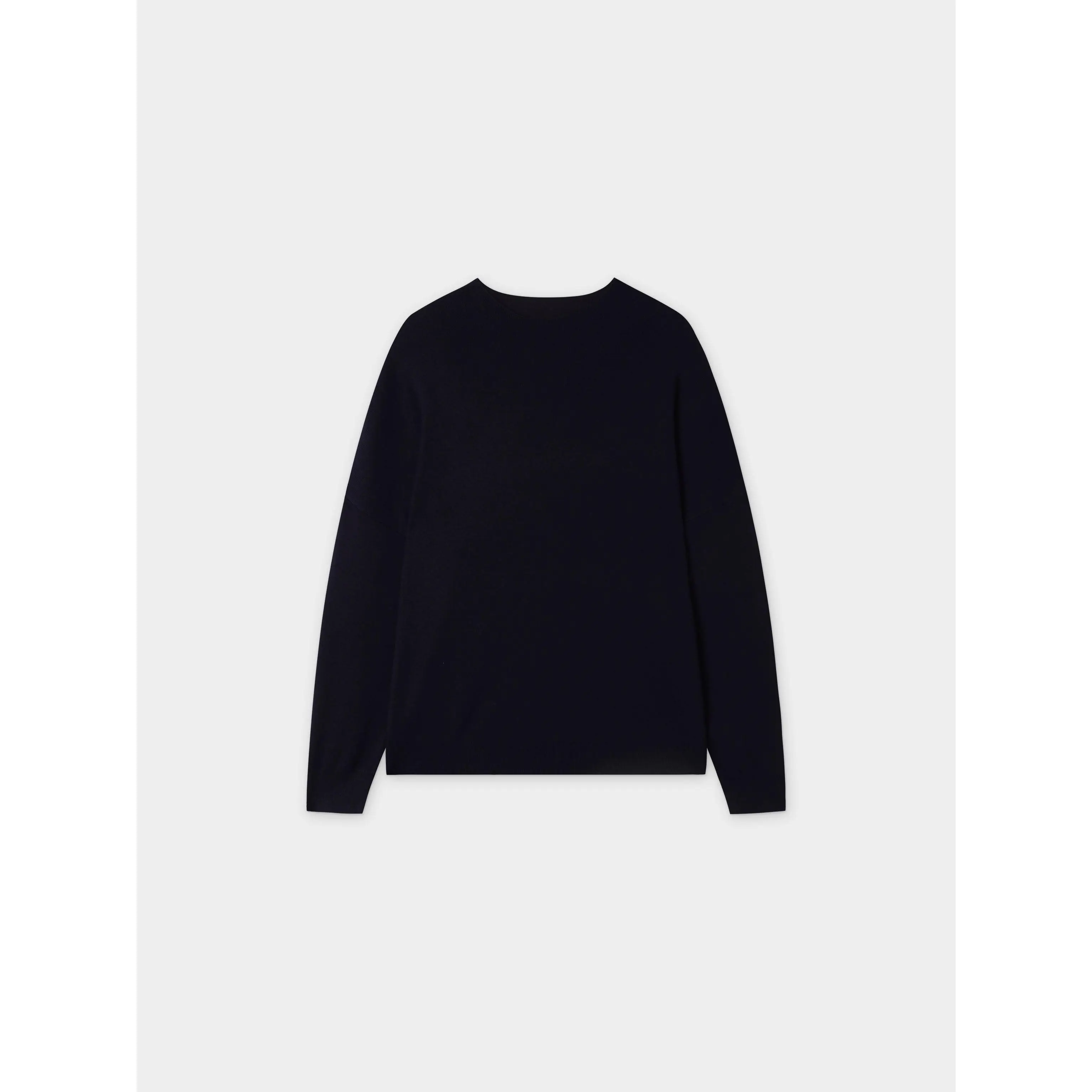 Oversized Soft Knit Sweater-Navy