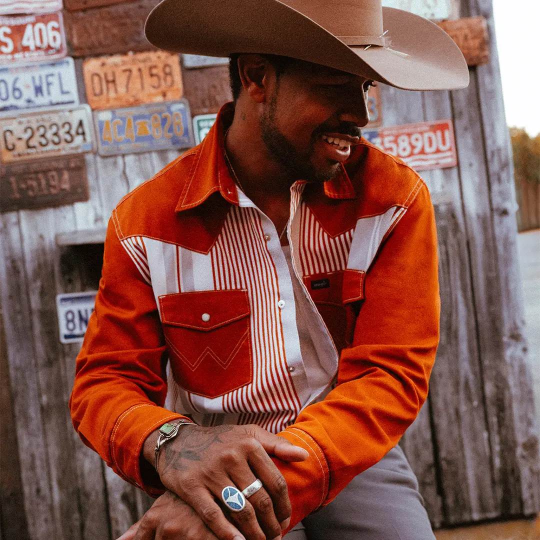 Lone Star Brushpopper Western Snap Workshirt - Texas