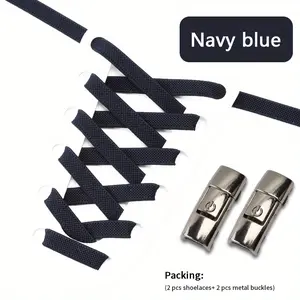 2024[No-Tie Shoelaces] No-Tie 1Pair Shoelaces with Buckles |   for Sneakers Sports Shoes2025