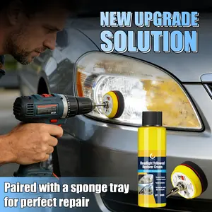 JB-XPCS Universal Headlight Restoration Kit, 100ML Car Plastic Polish, Remove Yellowing & Oxidation, Improve Headlight Brightness, Car Accessories