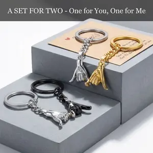 Two-piece hook-and-loop keychain set, a vow gift for couples, perfect for boyfriends/girlfriends/best friends, or as a birthday gift.