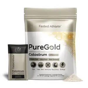 Fasted Athlete - PureGold Colostrum | Grass-Fed | Supports Skin & Hair | Immune System | Digestion & Bloating | Gut Health | Recovery
