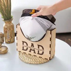 Personalized Cap Holder, DIY Father's Day Gifts, Wooden Hat Holder, Cap Organizer, Gift for Dad, Hat Organizer, Unique Gift For Dad, Wooden Hat Box, Hat Holder With Name, Custom Cap Stand HH01