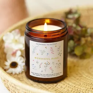 Mothers Day Gift for Nana, Mothering Sunday Scented Candle, Cute Gift for Grandma, Meaningful Keepsake Candle