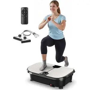 Vibration Plate Exercise Machine, 400 LBS Capacity Vibration Plate for Lymphatic Drainage, Max Space for Whole-Body Workout & Relaxation at Home