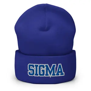 Sigma Cuffed Beanie Phi Beta Sigma, Skull Cap, Winter Hat