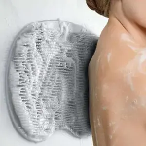 Wall Mounted Bath Massage Pad, 1 Piece Shower Foot Massager Scrubber, Exfoliating Shower Scrubber, Back Exfoliator Mat, Shower Brush for Home Bathroom Washroom