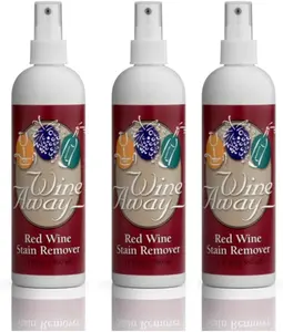 Wine Away Red Wine Stain Remover - Perfect Fabric Upholstery and Carpet Cleaner Spray Solution - Removes Wine Spots - Wine Out - Spray and Wash Laundry to Vanish Stain - 12 Ounce, Set of 3