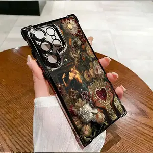 Vintage Sacred Heart CollagePhone Case, Luxury Designer Protection For iPhone/Samsung 17 16 15 14 12 11 X Pro Plus, Personalized Durable Accessories For Stylish Phone Users