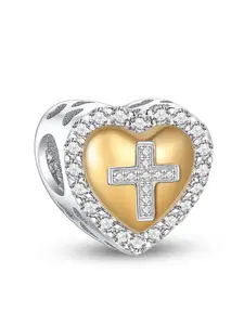 1Pc New Design Cross Love Beaded Charm DIY Jewelry Making Kit for Bracelet Creative Craft Material Holiday Gift Pendant Women Birthday Gift Daily Wear Accessories