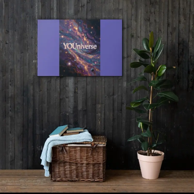 YOUniverse Thin Canvas Wall Art for Home Decor, Lightweight Durable Decorative Canvas Print