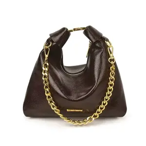 Luna crescent chain bag crossbody/clutch design