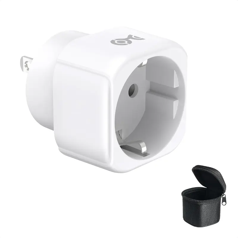 European to  Plug Adapter, EU to  Plug Adapter Converter for Type C/E/F to Type B, Works with Devices from France, , , Spain, Greece, and More, CE & RoHS Certified