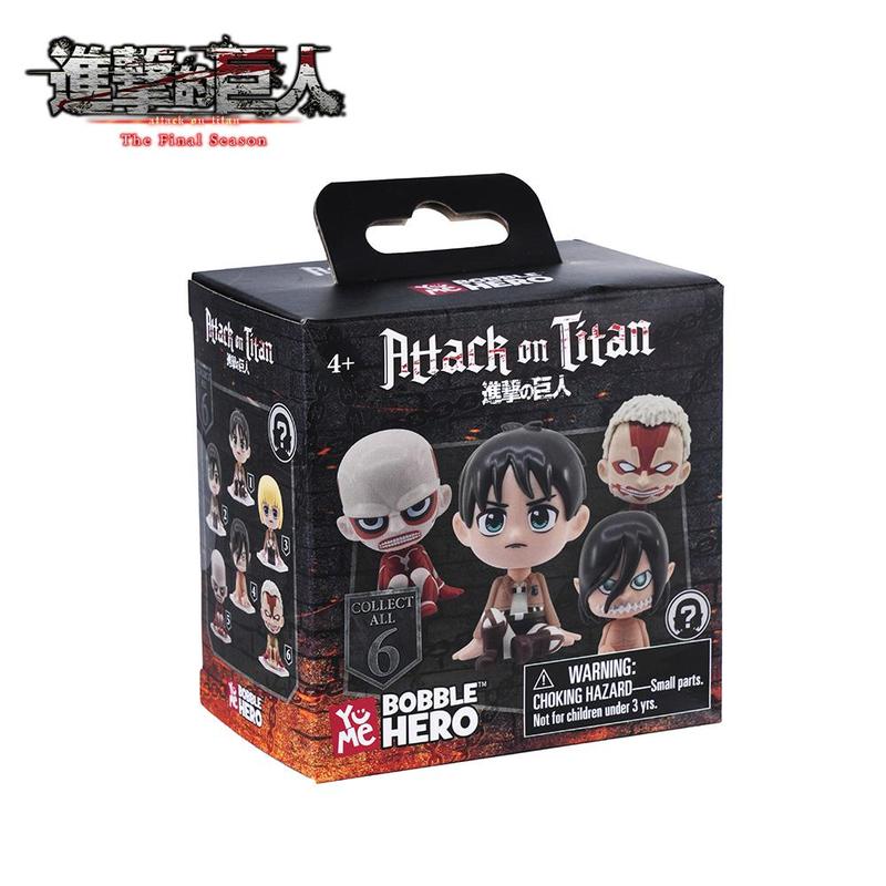 Attack on Titan Blind Bag Keyring/Blind Box Figure 1pc Random One Officially Licensed 3D Cartoon Mystery Anime Keychain Bag Clip Table Decoration Armin Eren Mikasa Levi Hange Christmas Halloween Friends Birthday Anniversary Gifts Limited Edition Accessory
