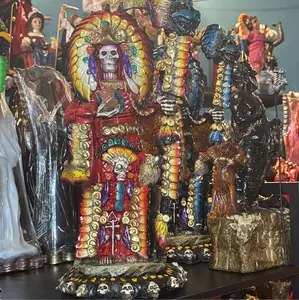 Santa Muerte statue Aztec style 16 inch Charged different colors available