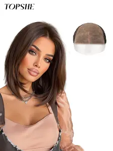 Topshe 13x6 HD Lace Front Wig 12 Inch Straight Hair, Comfortable Natural Look, Daily Wear, Christmas Festivals, HD Lace Frontal, Snug Fit Wig