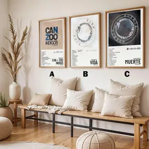 C-Canserbero Album Bible Verse Wall Art Poster Set Unframed HD Print Home Office Decor Unique Trendy Gift, Perfect Gift