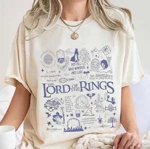 Lord Of The Rings Shirt, Lord Of The Rings Sweatshirt, Vintage Lotr Shirt, Gandalf And Gollum Shirt, Middle Earth Shirt, Gift For Lord Fan