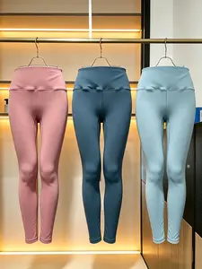 3-piece set, randomly colored high-waisted smooth compression leggings, tummy-control and butt-lifting yoga pants, non-transparent workout leggings designed specifically for women