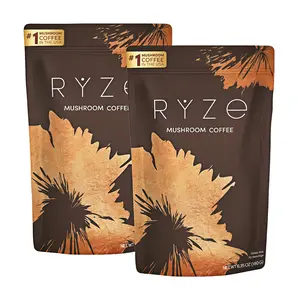 Summer Wins RYZE SUPERFOODS Mushroom Medium Roast Coffee USDA Organic with 6 Adaptogenic Mushrooms, USA Grown Instant Coffee for Better Energy, Focus Digestion Immunity with Lions Mane & Turkey Tail 30 Servings-3YZ  Vitamin Bathroom