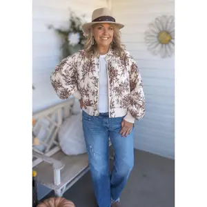 Floral Bomber Jacket