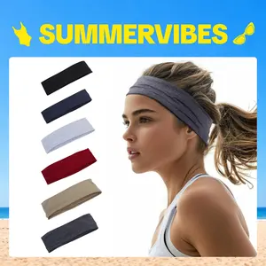 GOOGOO Sport Headbands for Women Men Non Slip Headband Workout Headbands Sweatbands Elastic for Yoga  Gym Running Sports Travel Daily Style#Summervibes