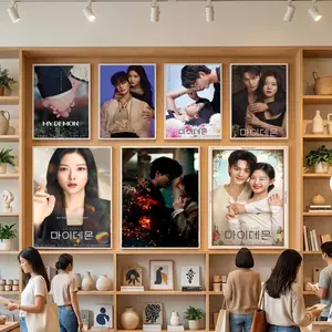 My D-Demon Kdrama Movie Poster HD Heavy-Duty Self-Stick Waterproof Wall Decor Tool-free durable Conceals wall flaws elevates style for living rooms bathrooms & kitchens