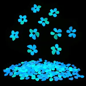 300 Glow Stones for Gardens, Nightlight Gravel for Fish Tanks and Planters, Decorative Pathway Pebbles for Outdoor & Indoor Use