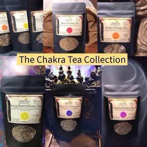 Lunation Stores Chakra Tea Collection 5 pack | Balance Chakra | Chakra Alignment| Sleep Well| Balance Emotions | Organic Wellness Teas All Natural health tea Beverages Herbal