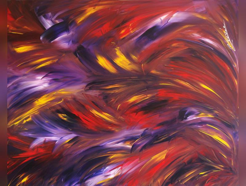 Thriving Original Large Art Piece Abstract Expressionism