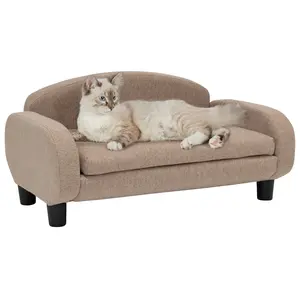 Pet Sofa Bed Small for Cats and Small Dogs, Sand