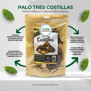 Palo de Tres Costillas Premium 4 oz Herbal Tea Bag – Supports Natural Cleansing & Promotes General Wellness – Naturally Caffeine-Free Beverage