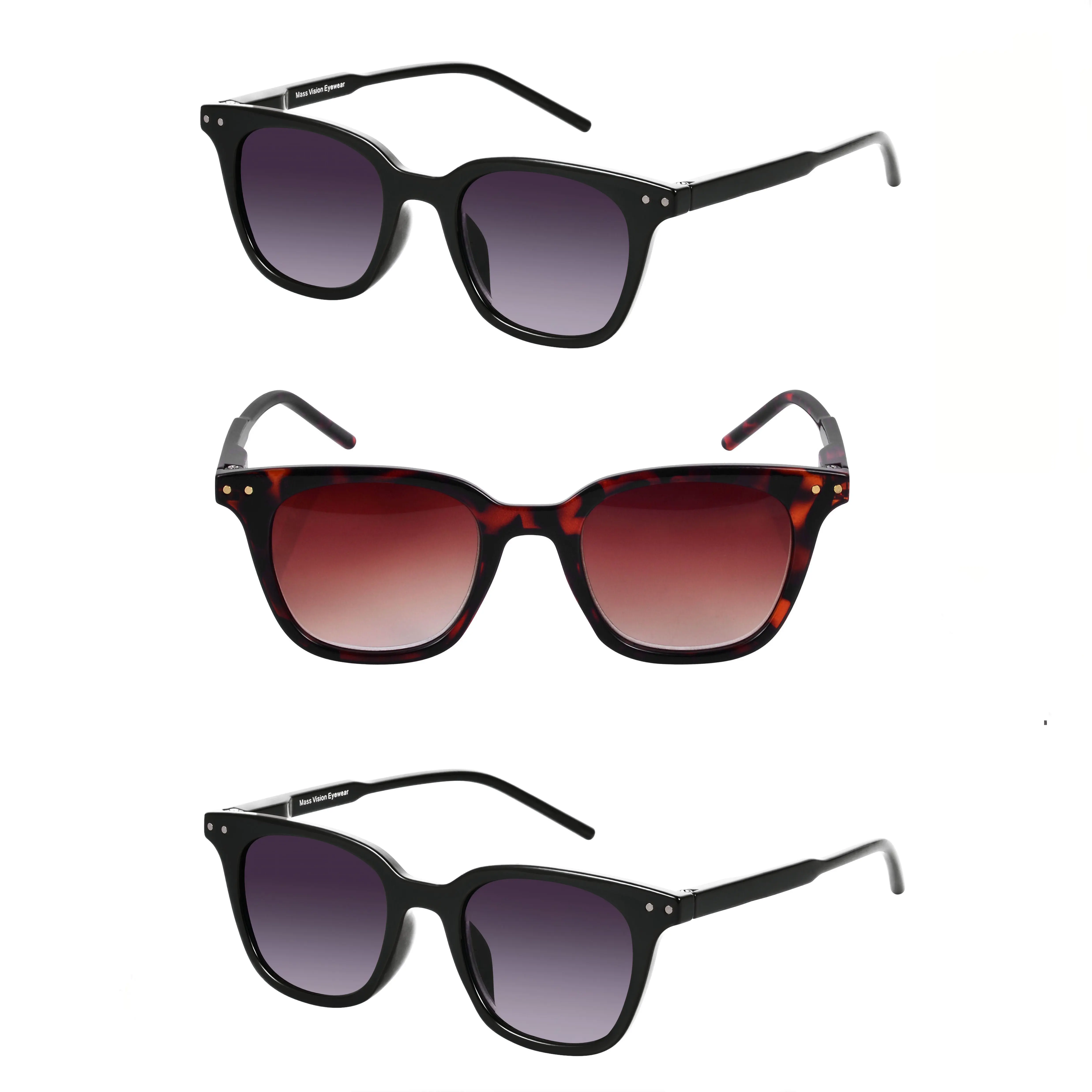 "The Modish" Women's Reader Sunglasses – No Bifocal Outdoor Fashion Reading Glasses - UV400, Stylish & Comfortable (3 Pack)