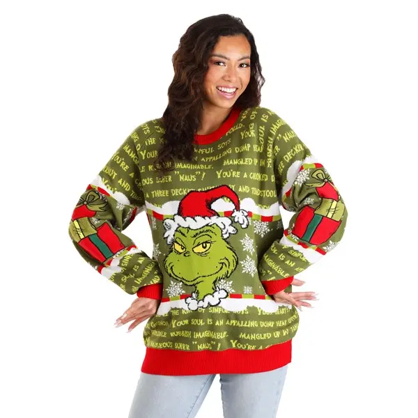 Adult You're a Mean One Mr. Grinch Sweater Adult You're a Mean One Mr. Grinch Sweater
