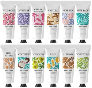 12 Pack Hand Cream for Women,Bridesmaid Gifts Bachelorette Party Favors,Hand Lotion Travel Size Hand Cream Bulk Gifts for Women,Birthday Gift for Girl,Mini Natural Plant Fragrance Lotion for Dry Hands